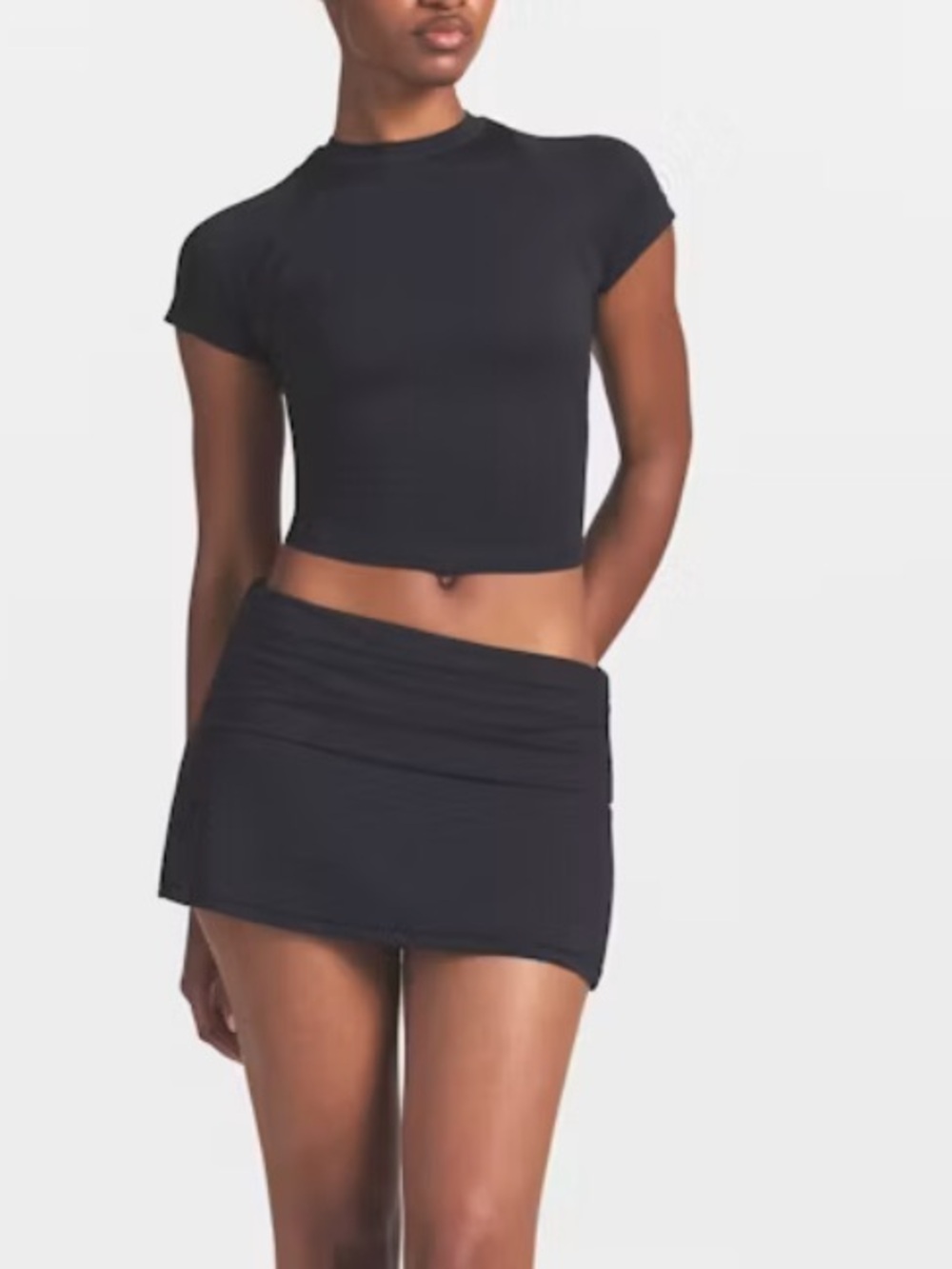 NWT Nike SKIMS AIRYDri-Fit™ Foldover Skort new black skirt shorts